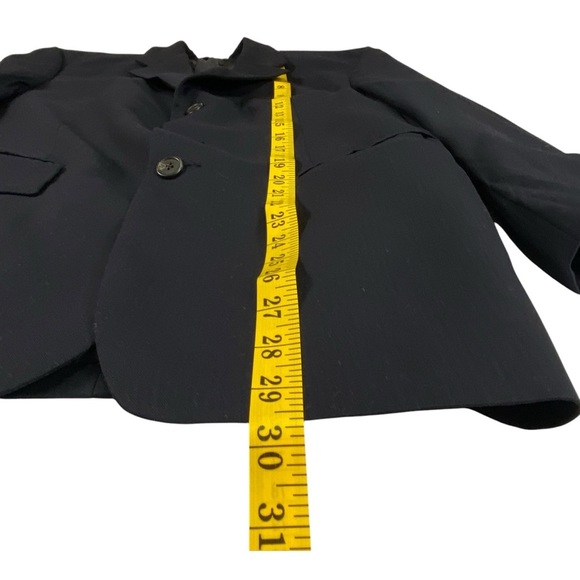 Ralph Lauren Black Pinstriped Men's Blazer, 39S - Picture 8 of 11